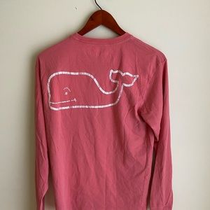 Vineyard vines whale long sleeve pocket tee